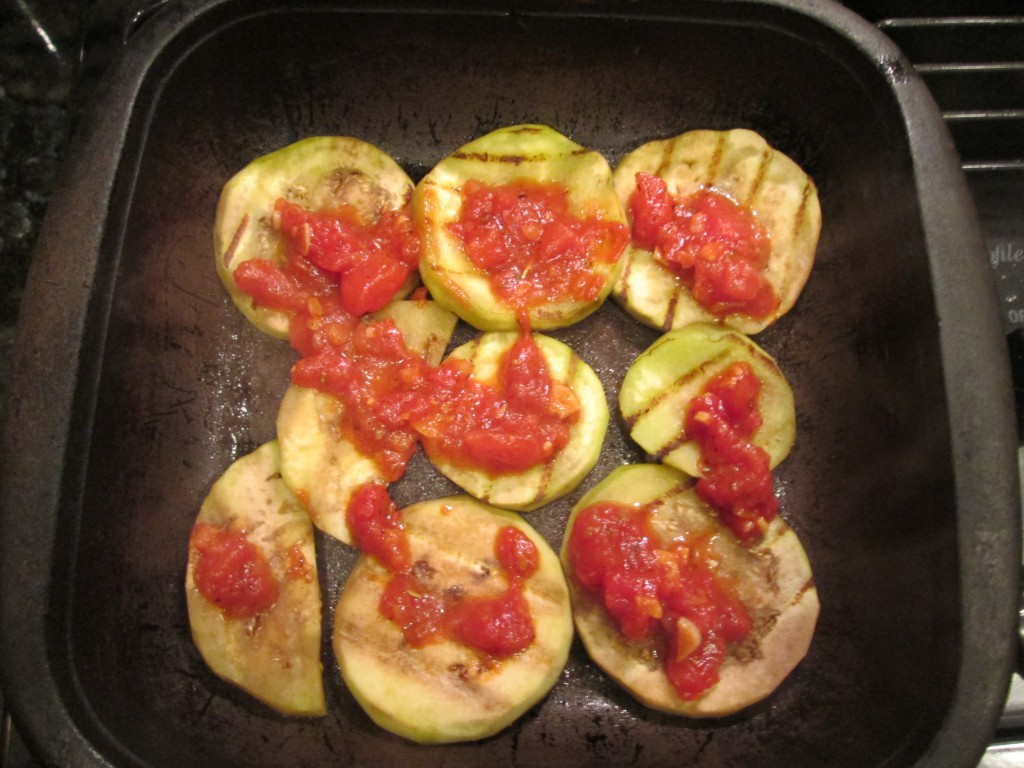 tomato sauce meets eggplant