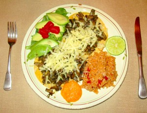 Mushroom Tacos, Mexican Red Rice