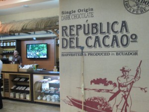 Chocolate shop Quito airport