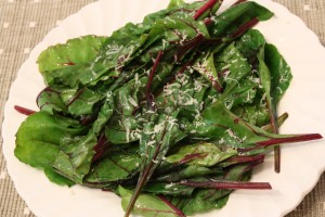 Yummy beautiful beet greens