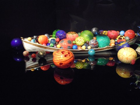 Chihuly glass boat