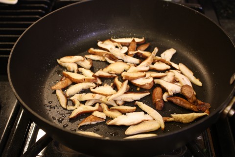 sauté the shitake