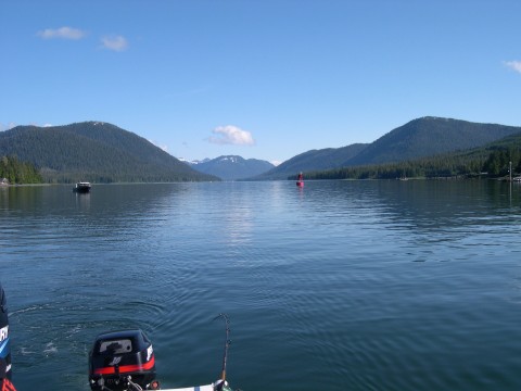 a blue sky day for fishing