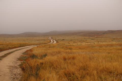 The road to the buttes.