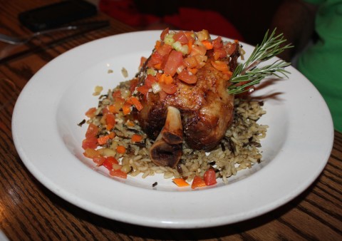 Pork shank at Deadwood Social Club.